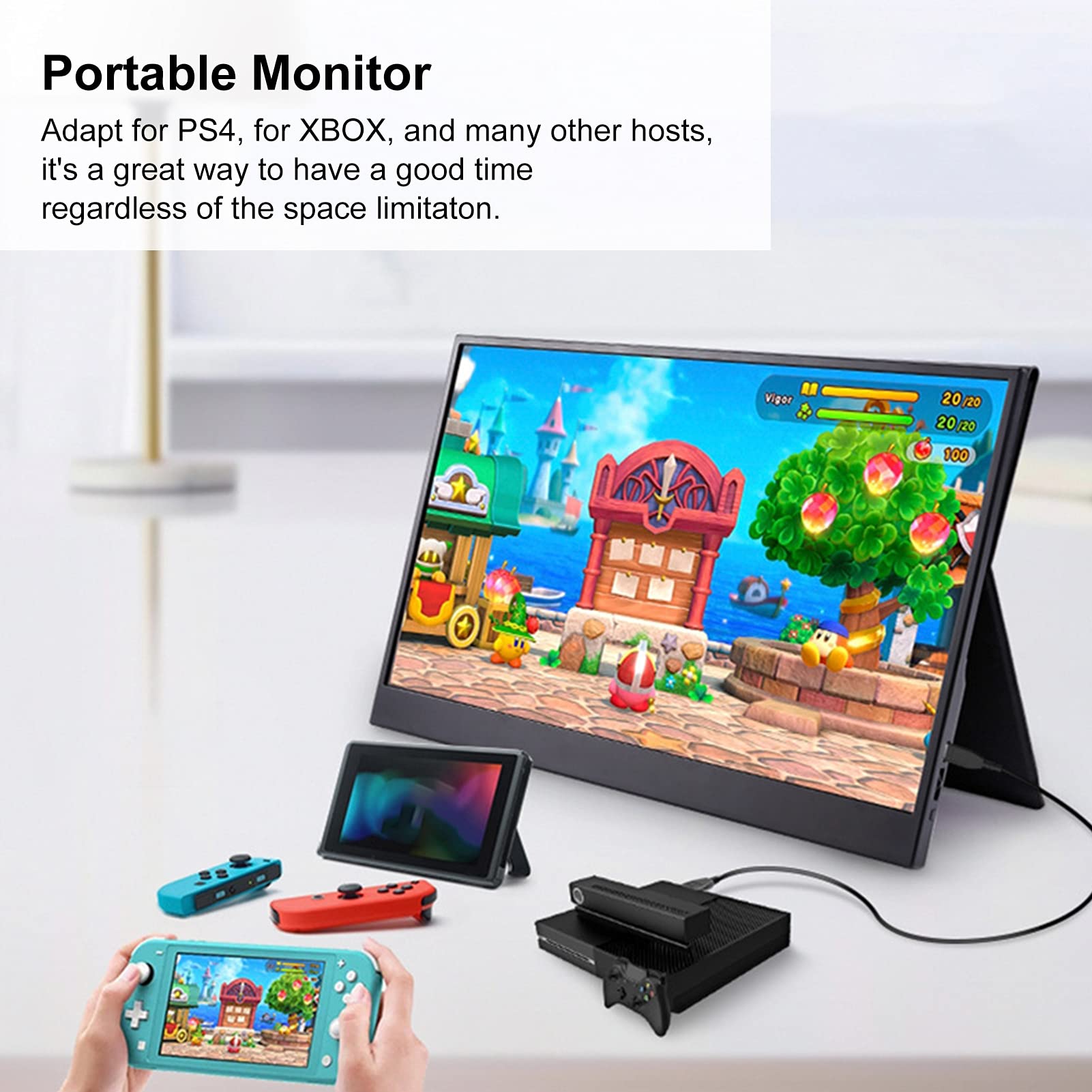 Amazon.co.jp: ゲームモニター 13.3インチFreeSync FHD 1080P HDR IPS
